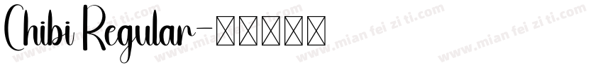 Chibi Regular字体转换
